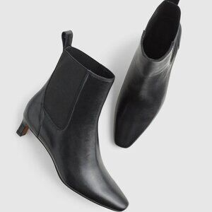 Madewell Dimes True Black Leather Chelsea Boot Women's Sizes  NEW Classic City